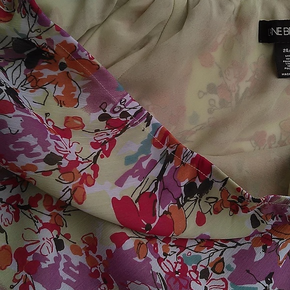 Lane Bryant Floral Maxi Skirt Lined Flowing 26/28W - Picture 4 of 7